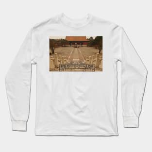 The Courtyard Of The Ming Tombs © Long Sleeve T-Shirt